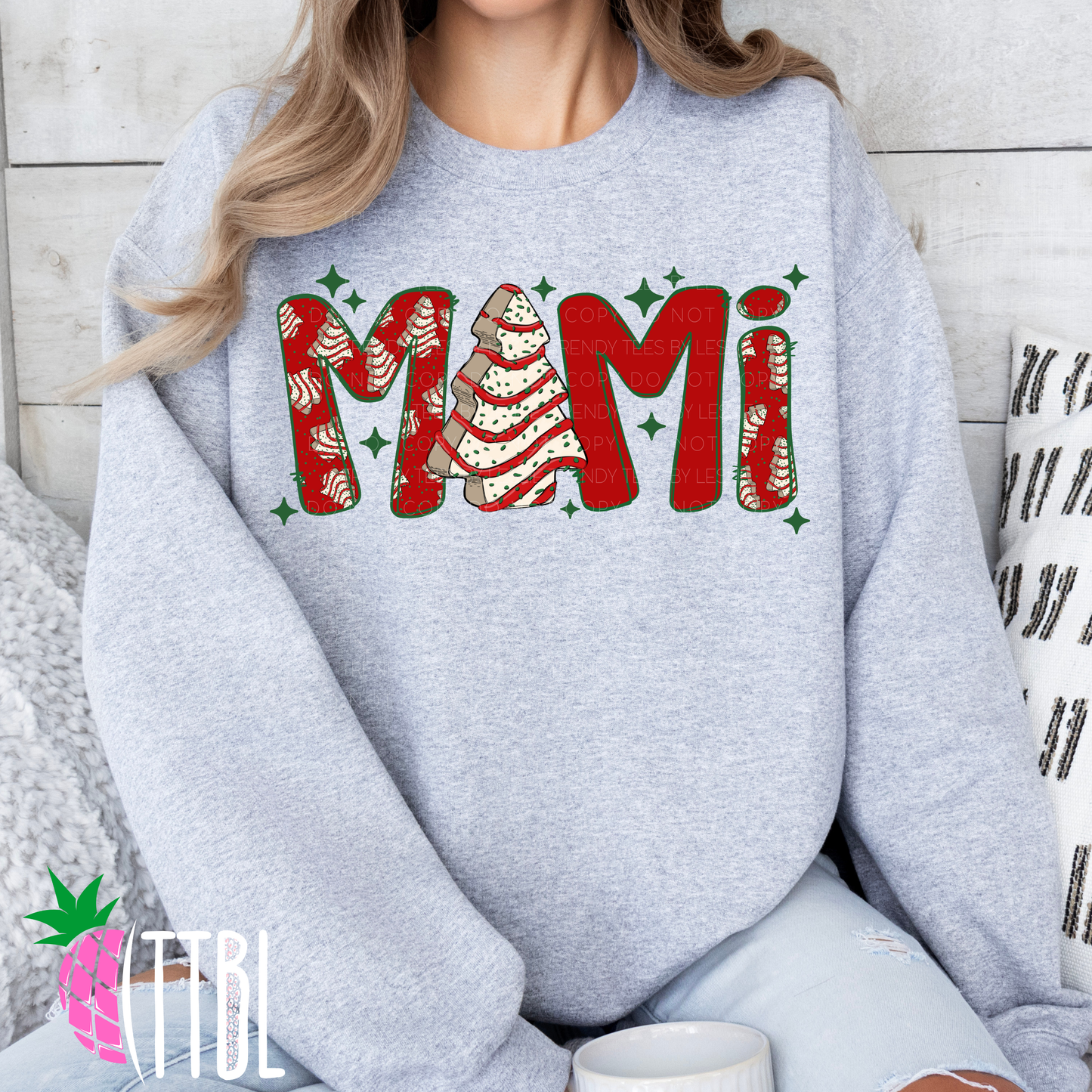 Mimi Christmas Tree Cake