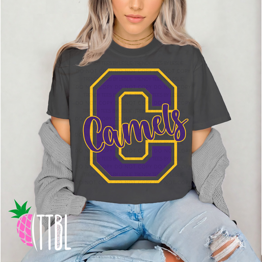 Purple & Gold C Camels