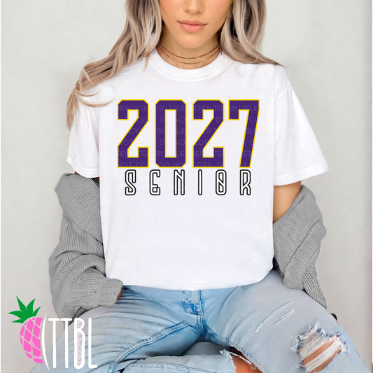 2027 Senior - Block Style