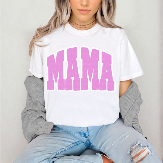 MAMA Bold Block Letter - Purple DTF Transfer