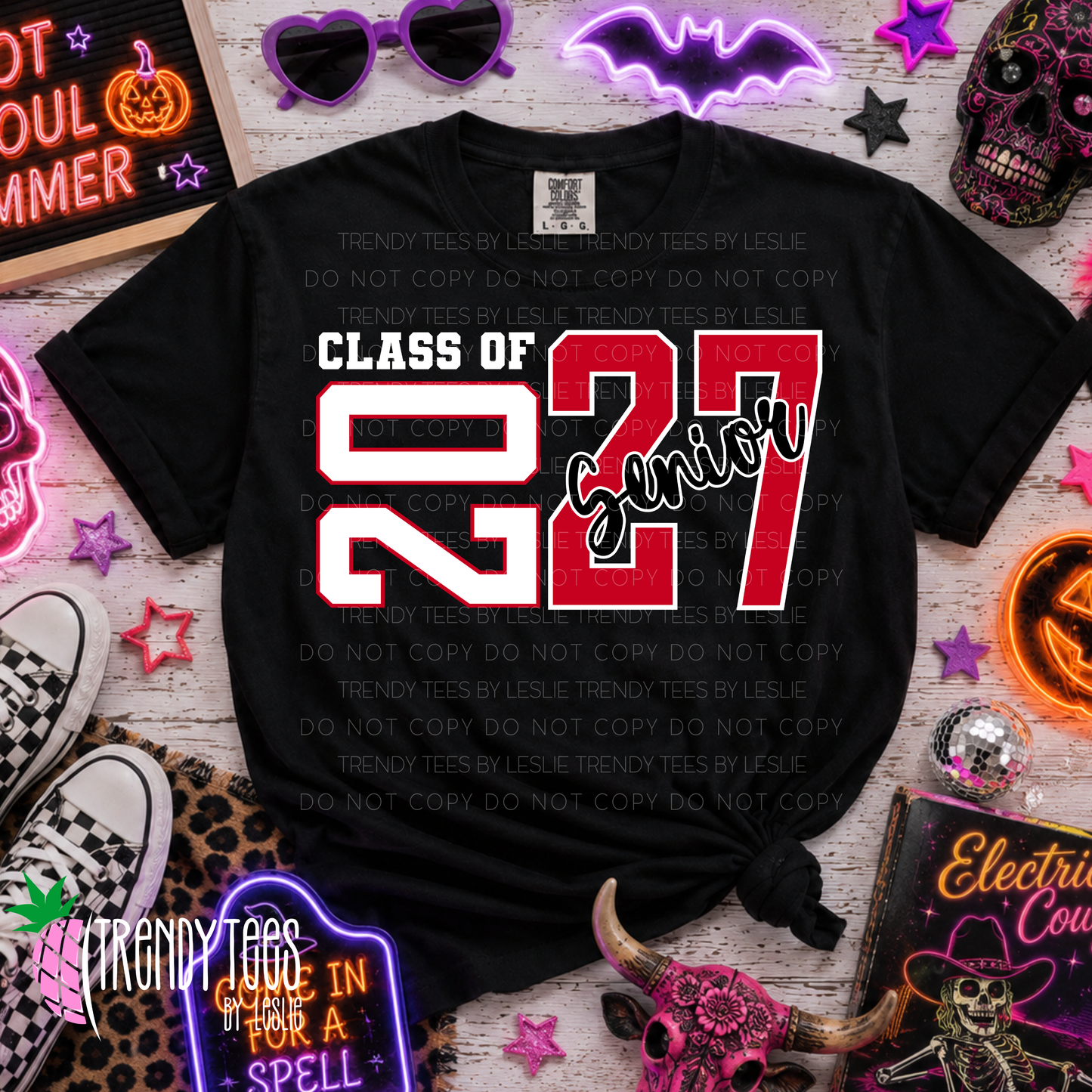 Class of 2027 Senior  - Red & White