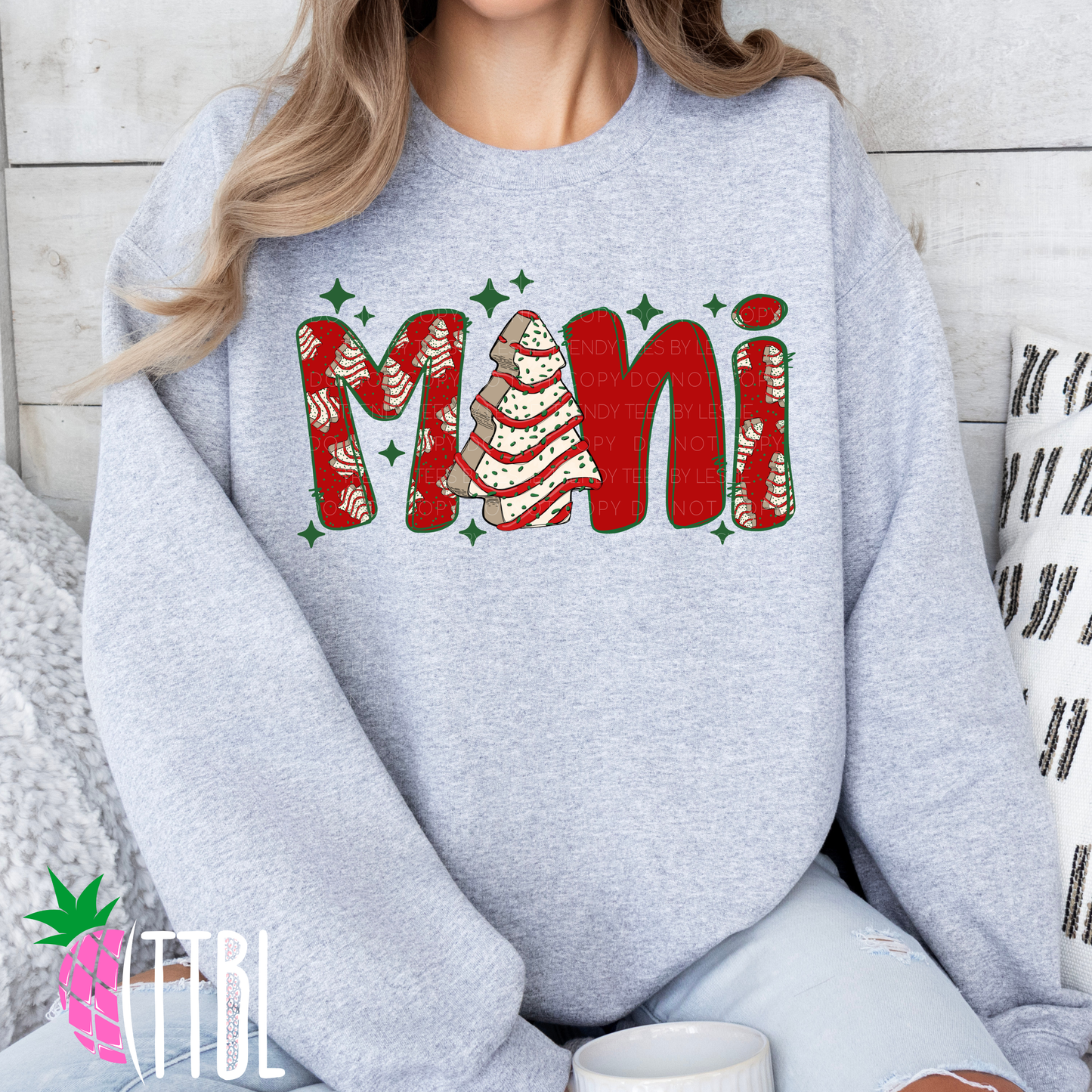 Mini Christmas Tree Cake