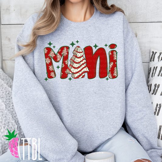 Mini Christmas Tree Cake