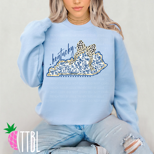 Kentucky Floral Bow DTF Transfer