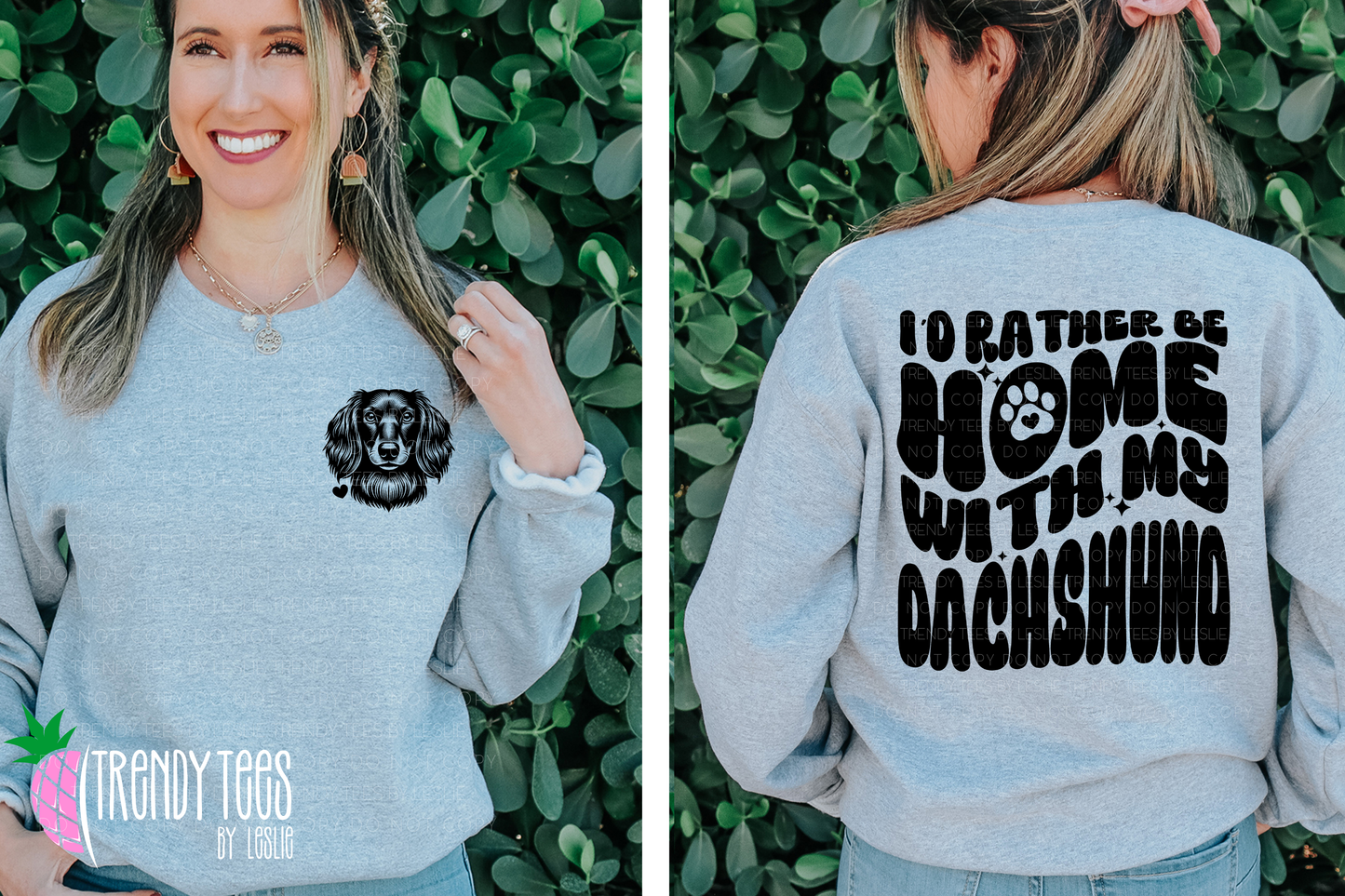 Dachsund Dog Mom DTF Transfer (front)