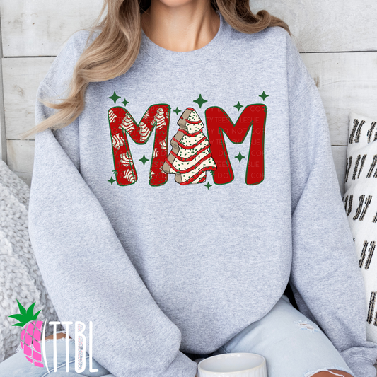 Mom Christmas Tree Cake