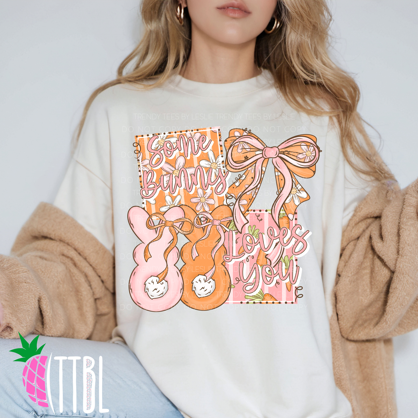 Some Bunny Loves You DTF Transfer