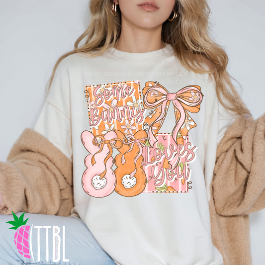 Some Bunny Loves You DTF Transfer