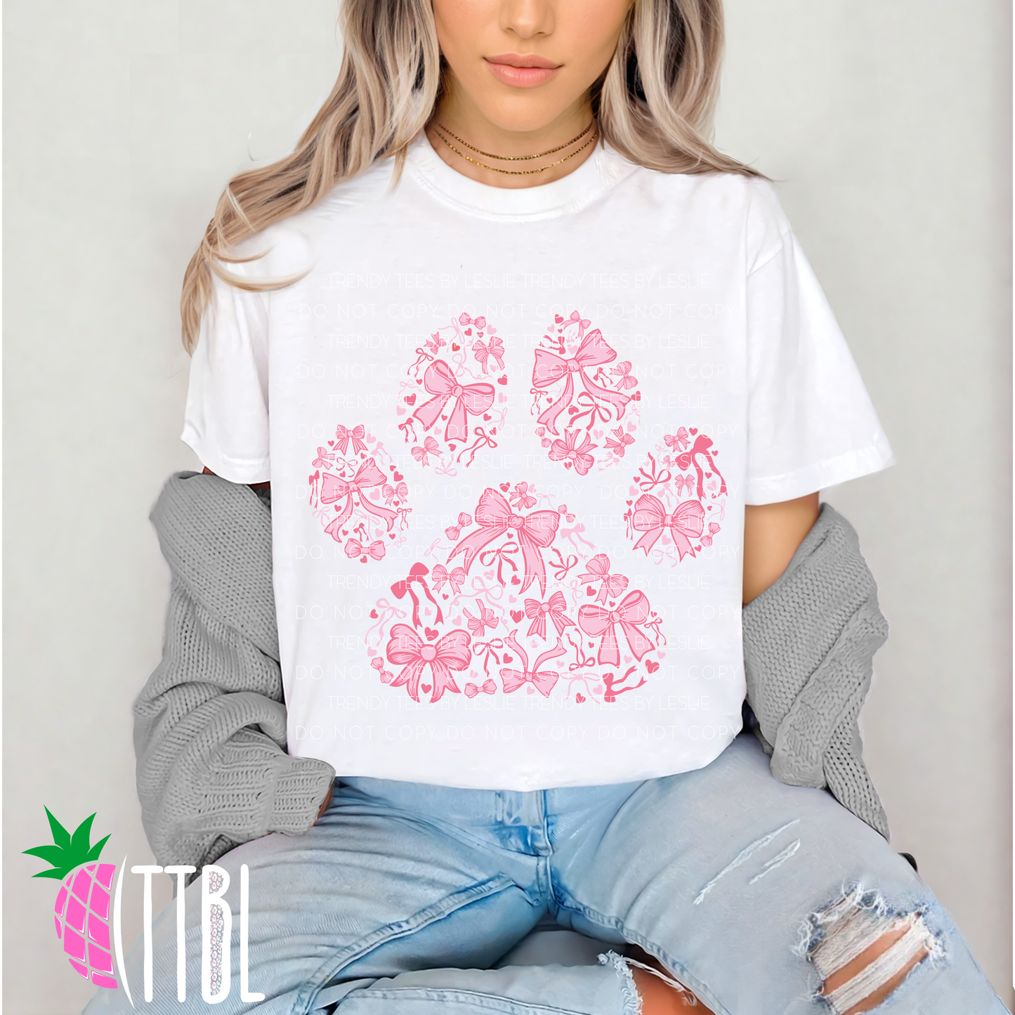 Pink Coquette Bow DTF Transfer