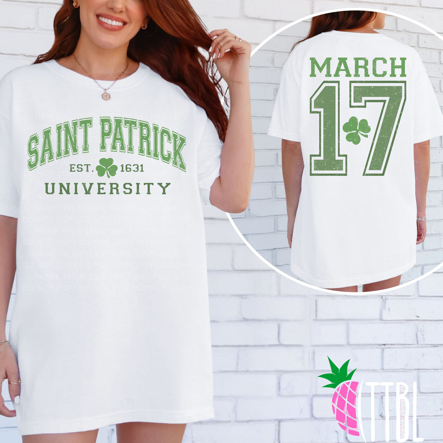 Saint Patrick University DTF Transfer (grunge)