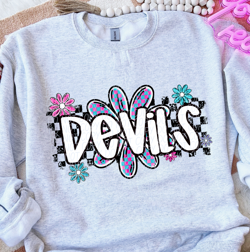 Devils (checker flower mascots) – trendyteesbyleslie