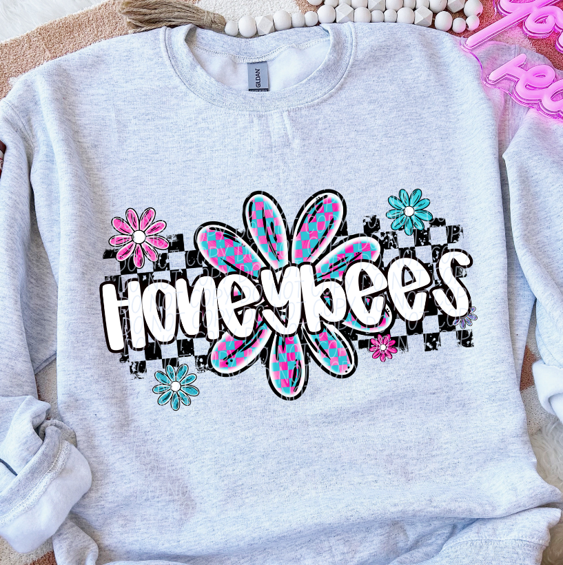 Honeybees (checker flower mascots)