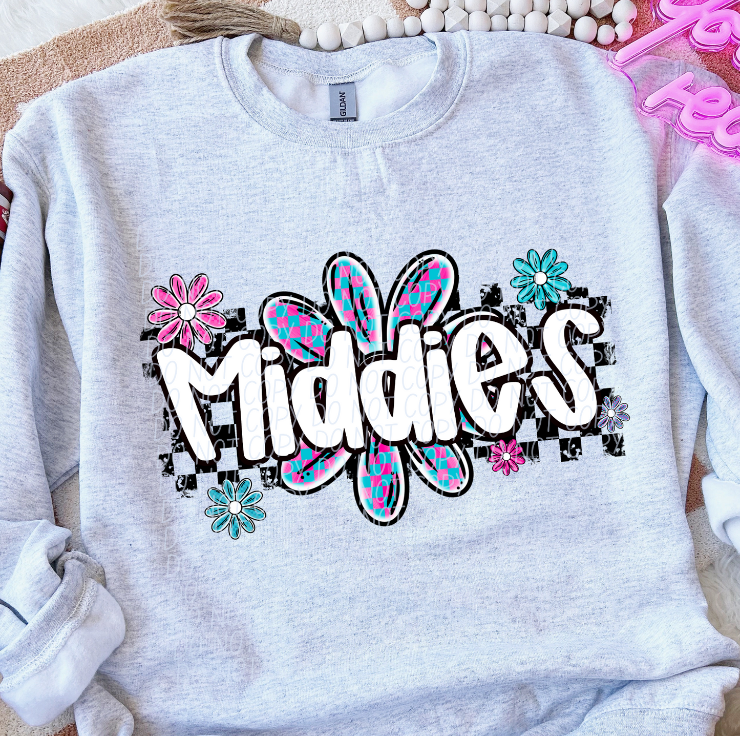 Middies (checker flower mascots)