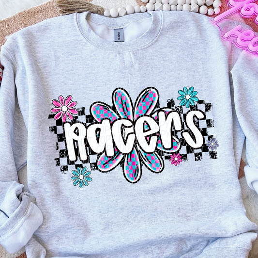 Racers (checker flower mascots)