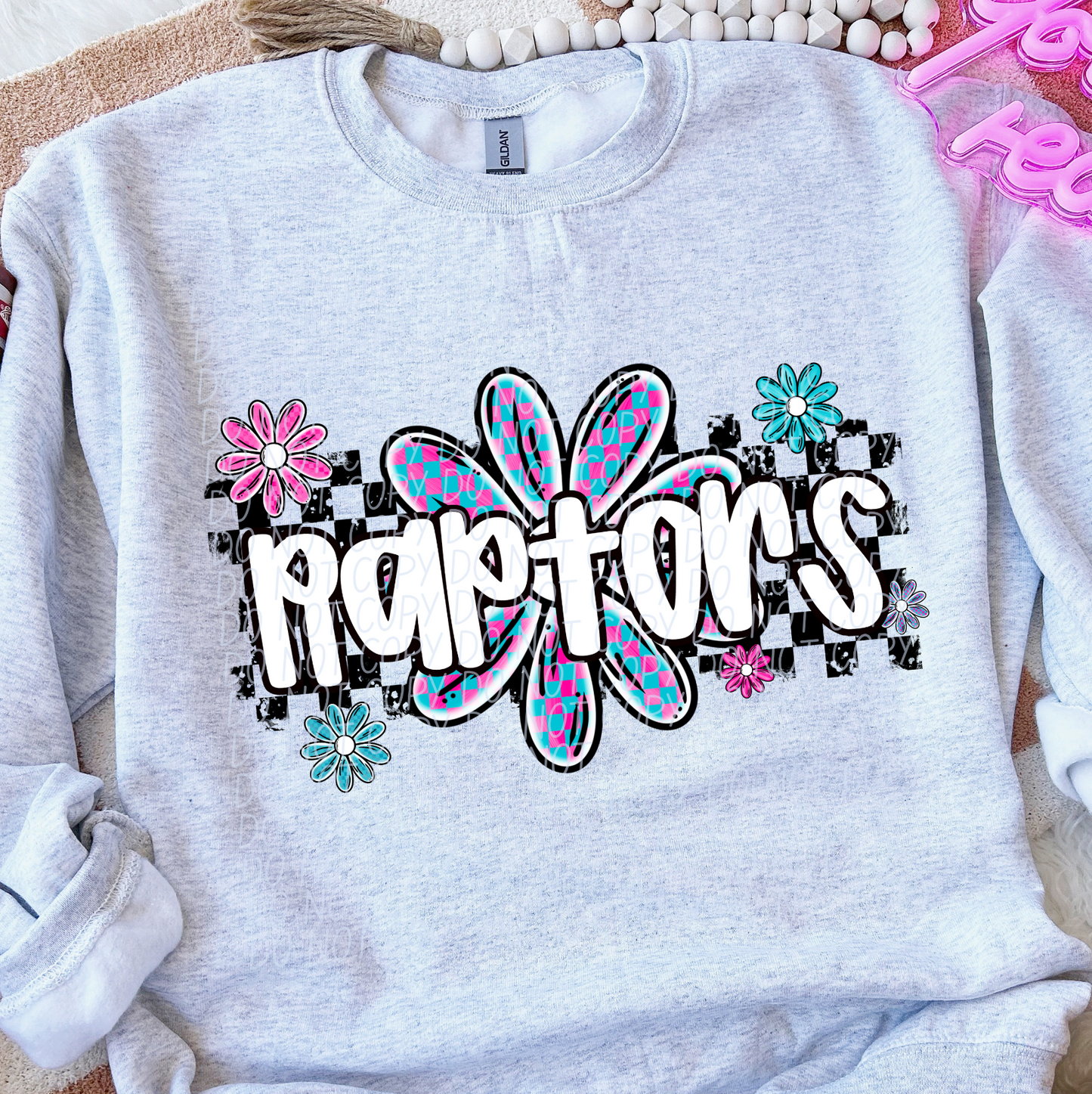 Raptors (checker flower mascots)