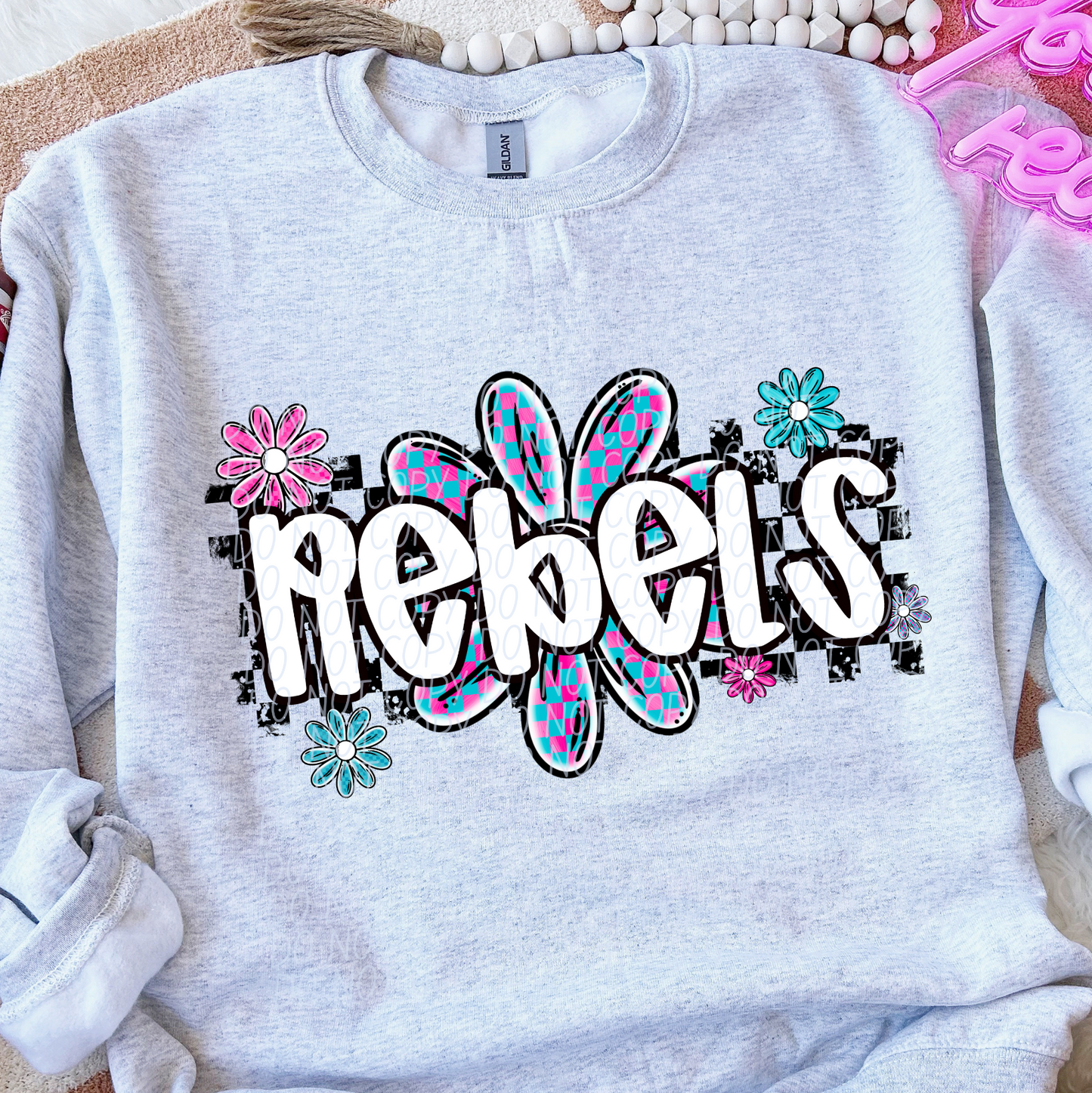 Rebels (checker flower mascots)