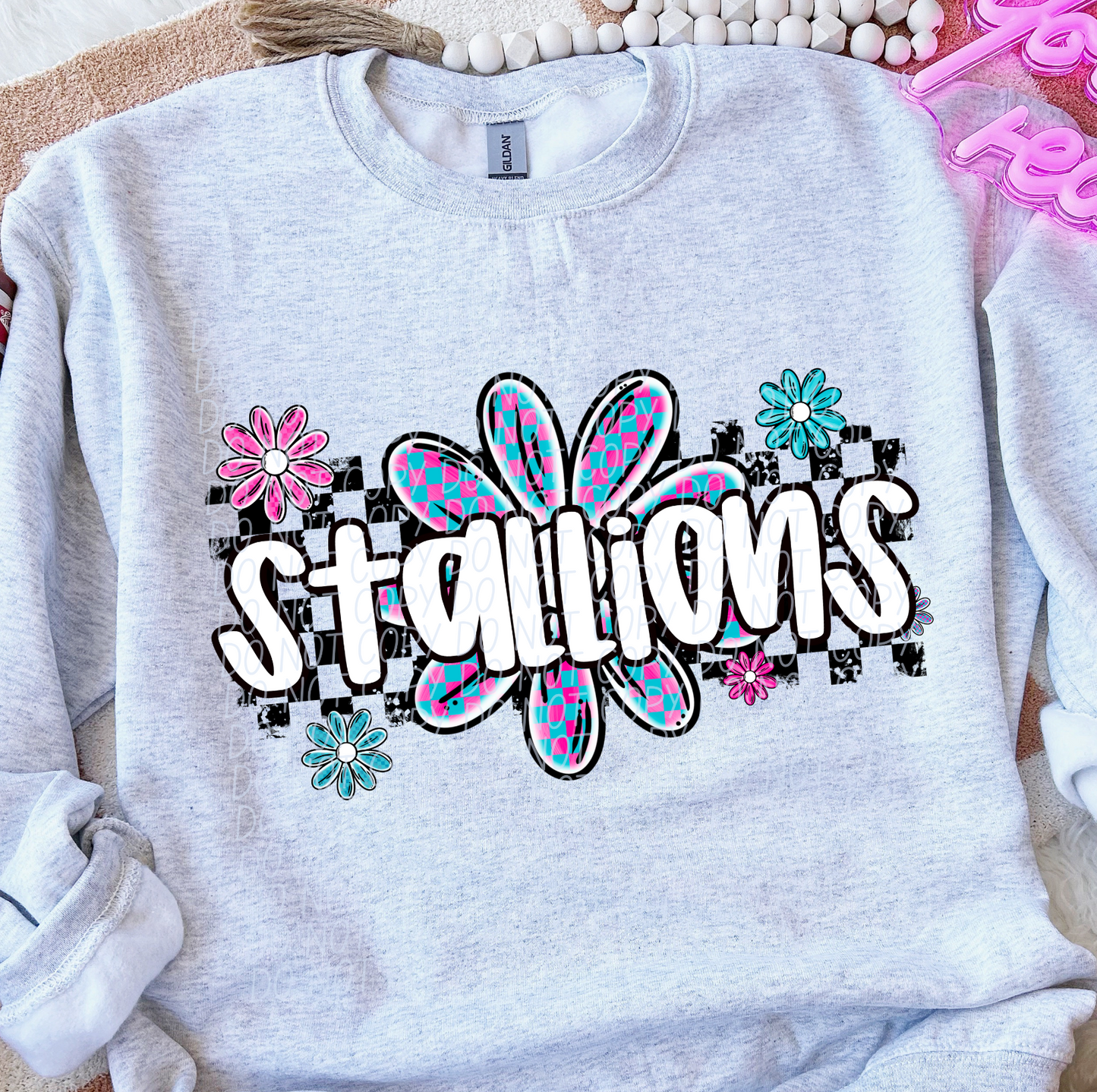 Stallions (checker flower mascots)