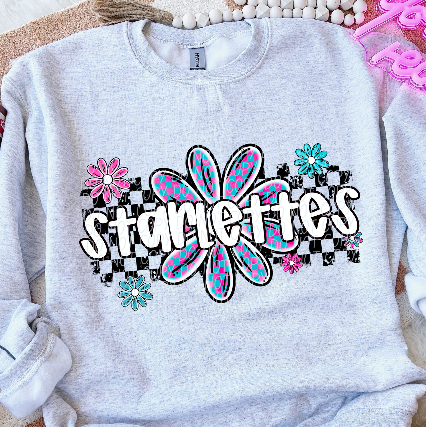 Starlettes (checker flower mascots)