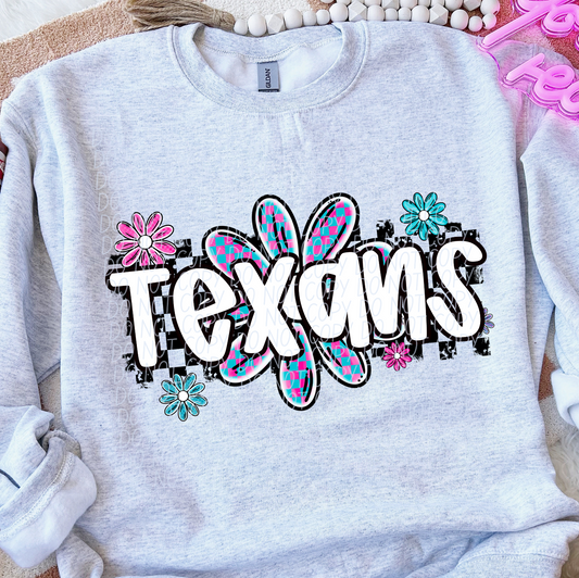 Texans (checker flower mascots)