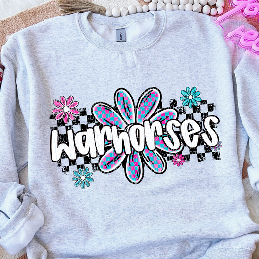 Warhorses (checker flower mascots)