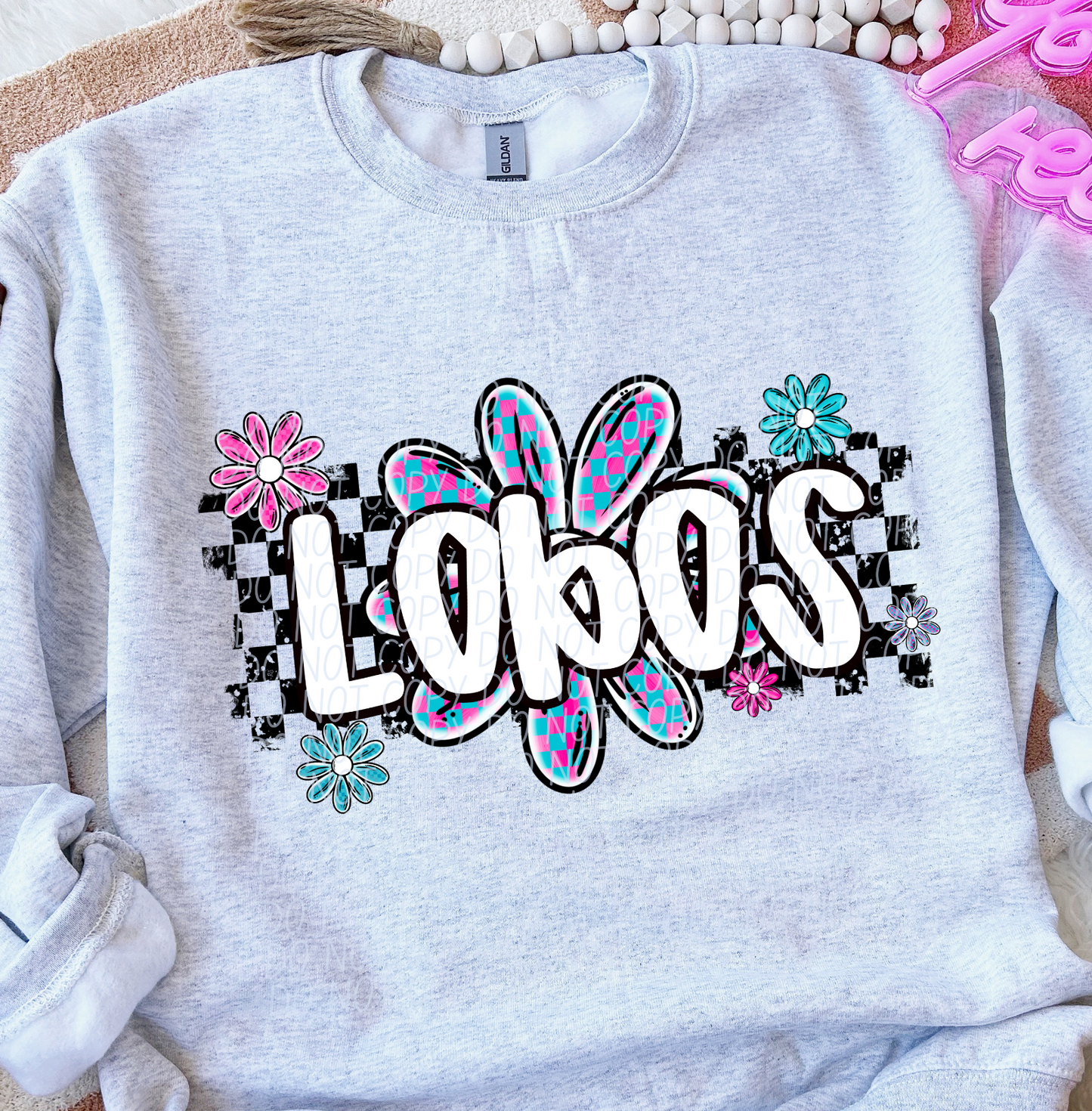 Lobos (checker flower mascots)