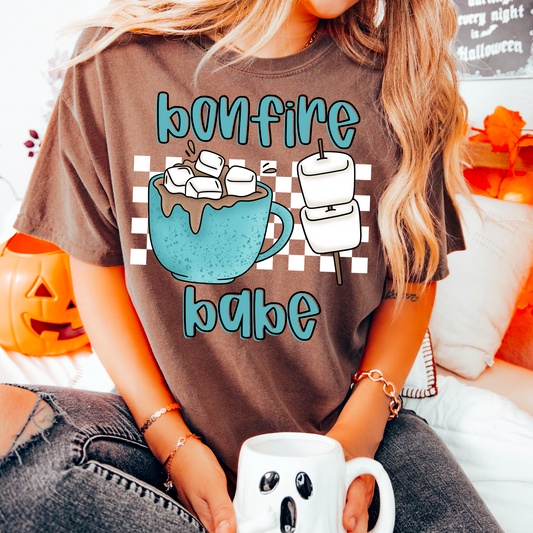Bonfire Babe (white checkered)