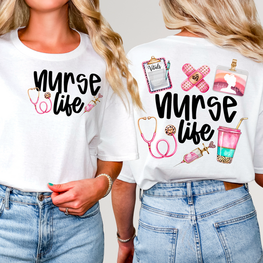 Nurse Life DTF Transfer (front)