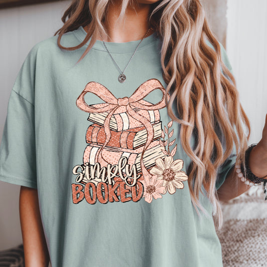 Simply Booked Book Lover DTF Transfer