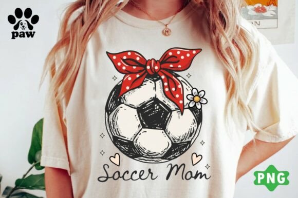 Soccer Mom Bow DTF Transfer