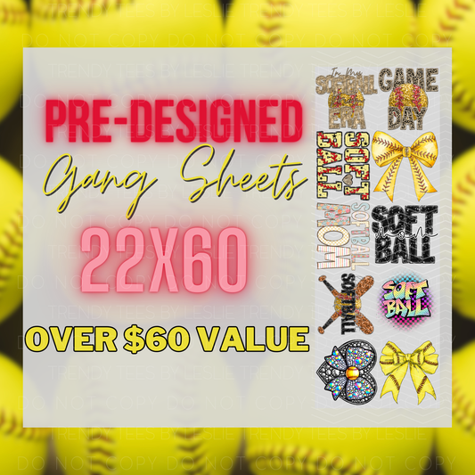 Softball Gang Sheet