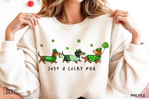 Just a Lucky Dog DTF Transfer