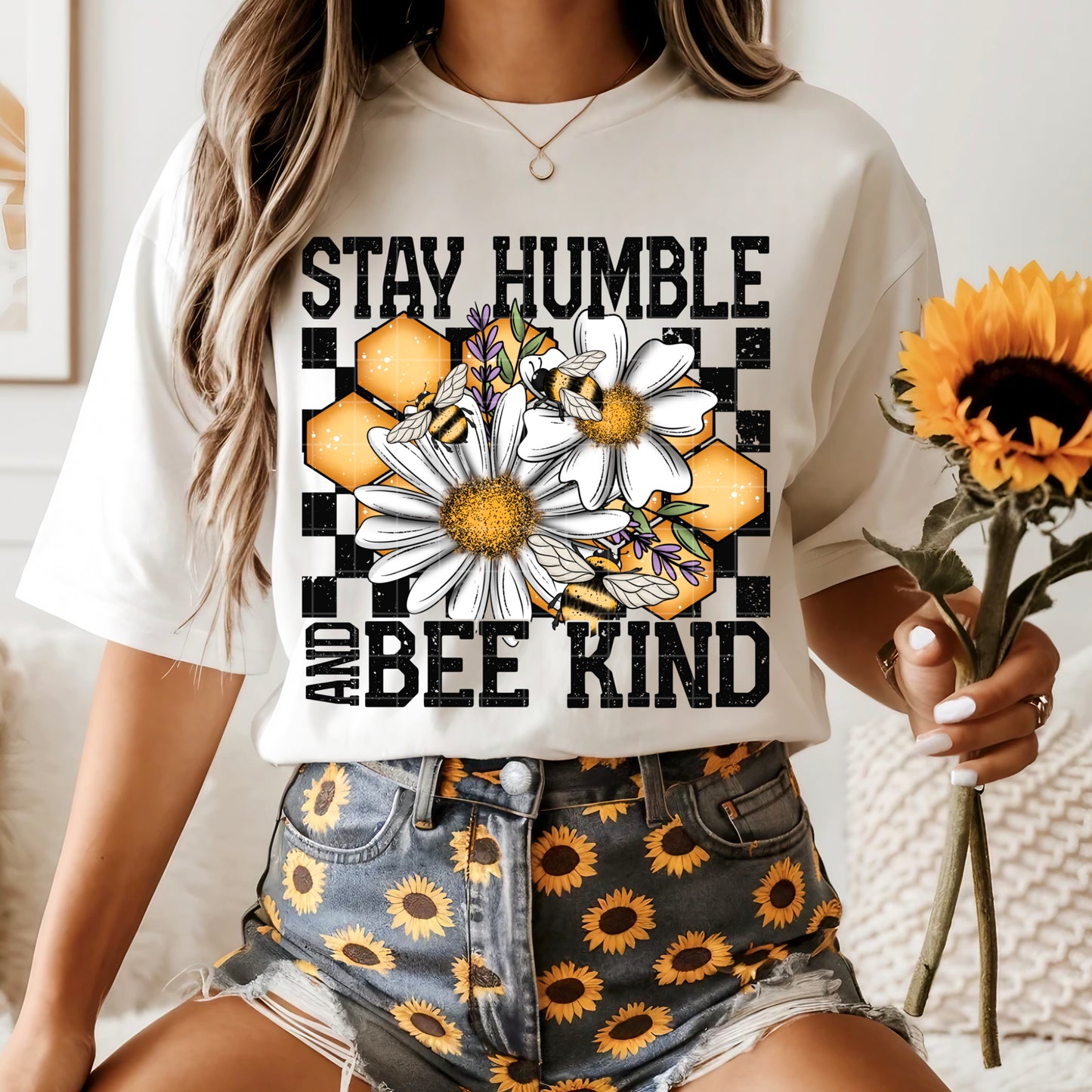 Stay Humble and Bee Kind DTF Transfer