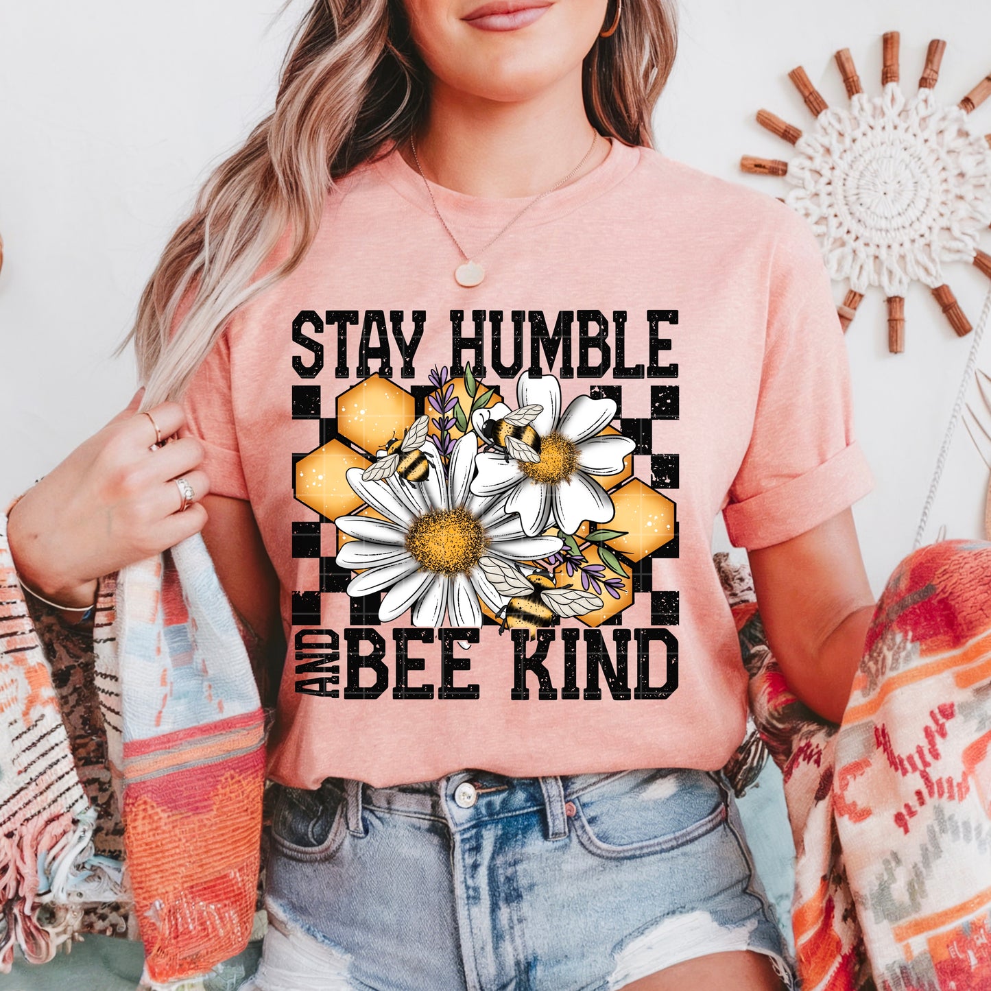 Stay Humble and Bee Kind DTF Transfer
