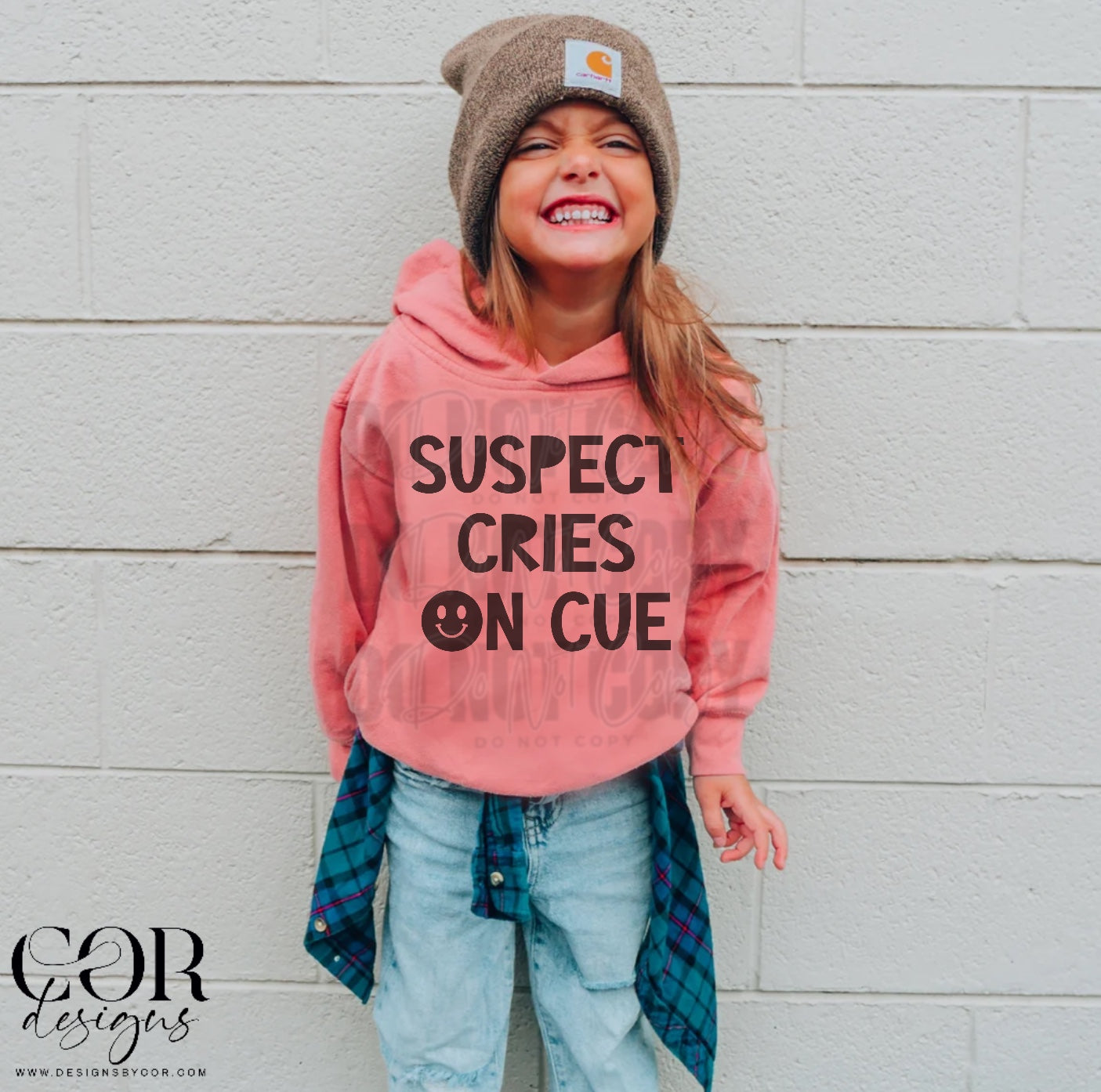 Suspect cries on cue