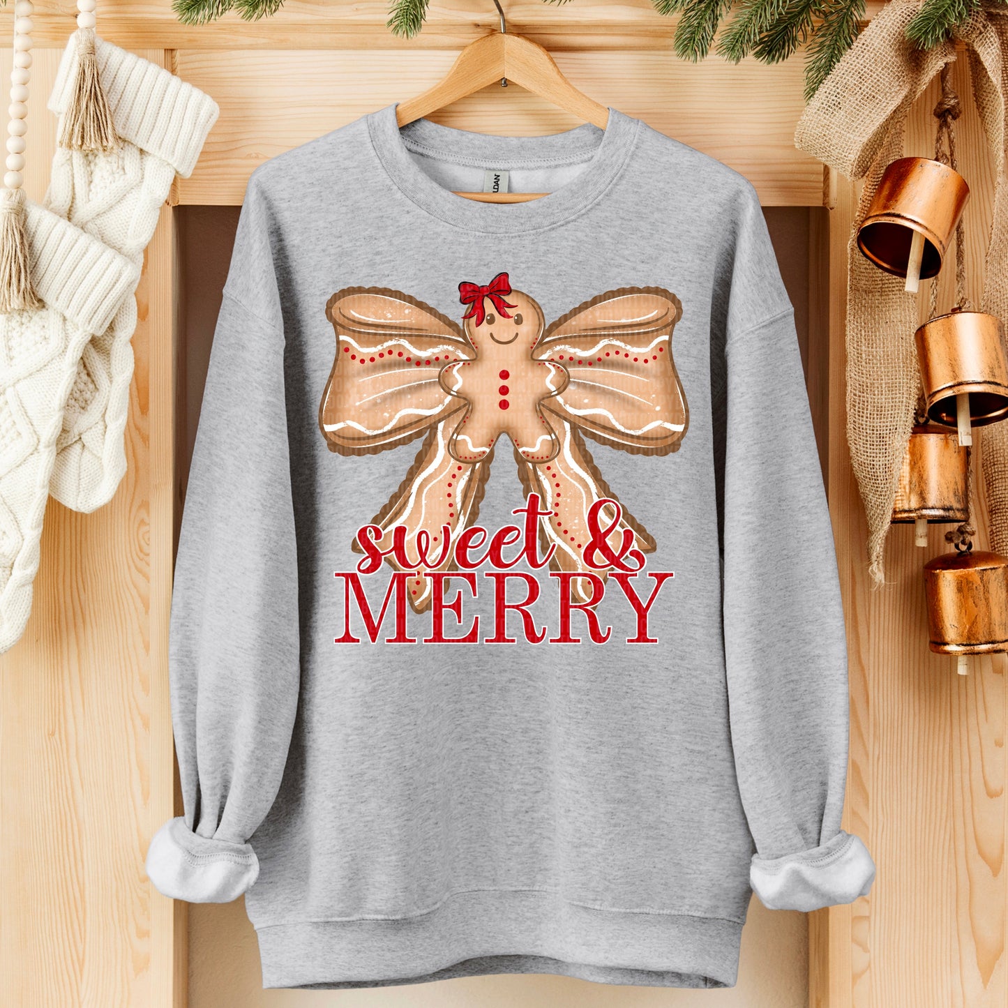 Sweet & MerryGingerbread Bow
