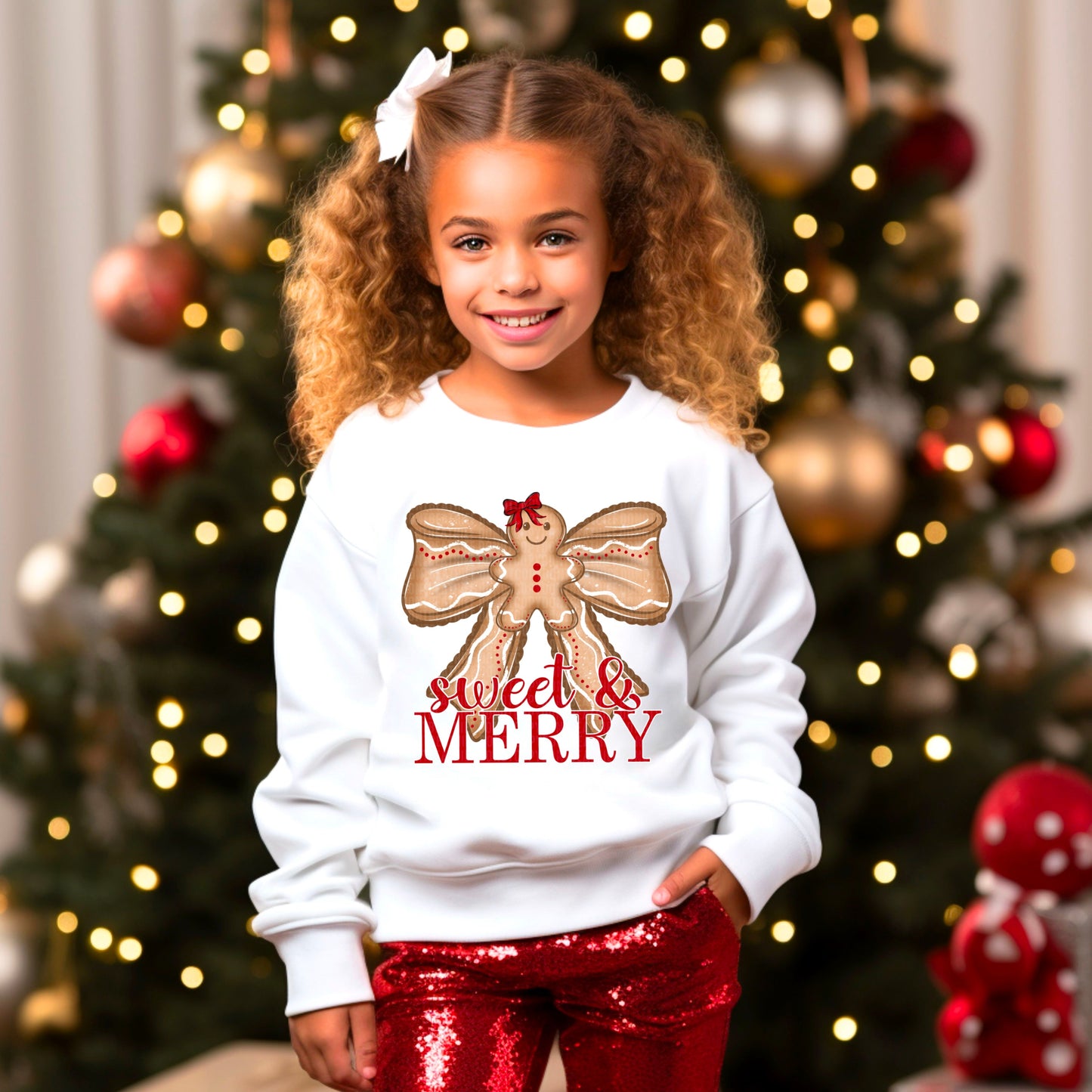 Sweet & MerryGingerbread Bow