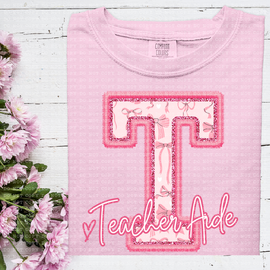 Pink Coquette Teacher Aide