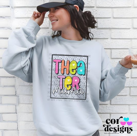 Theater Mama Polka dots Adult Tee