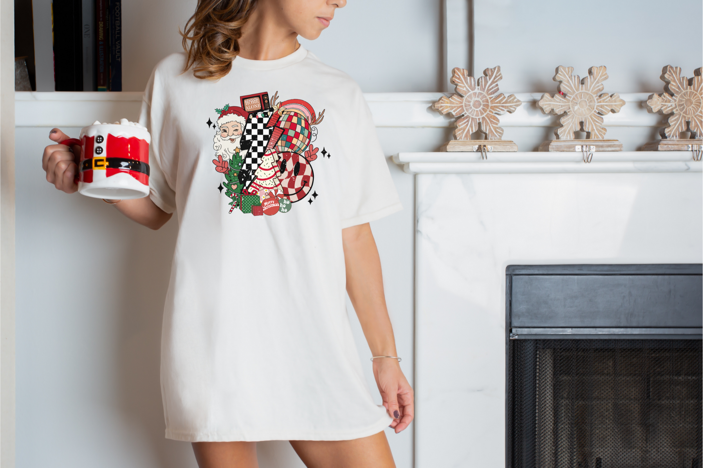 Red Retro Christmas Collage