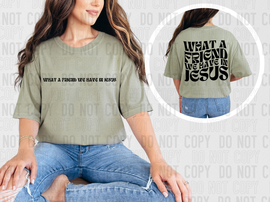 What a friend we have in Jesus -black (front)