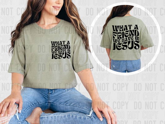 What a friend we have in Jesus -black (front)