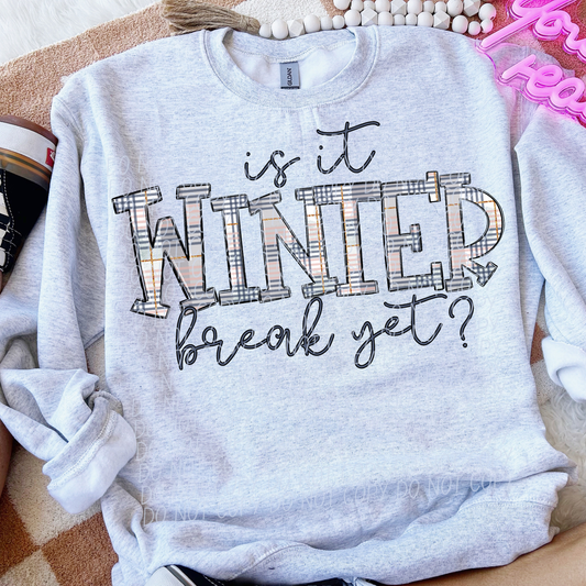 Is it winter break yet? (blue)