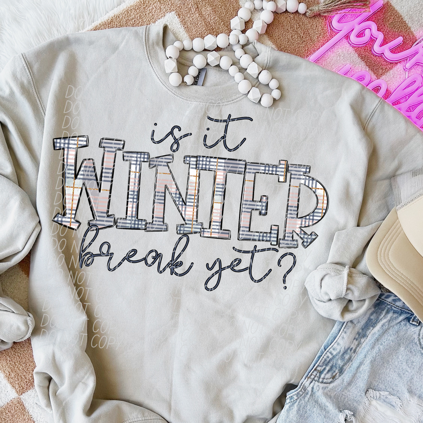 Is it winter break yet? (blue)