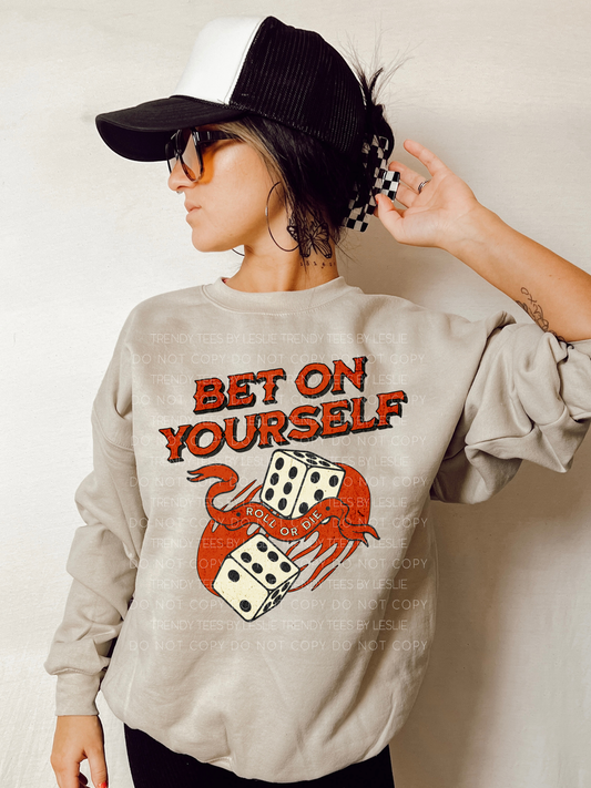 Bet On Yourself DTF Transfer (black)