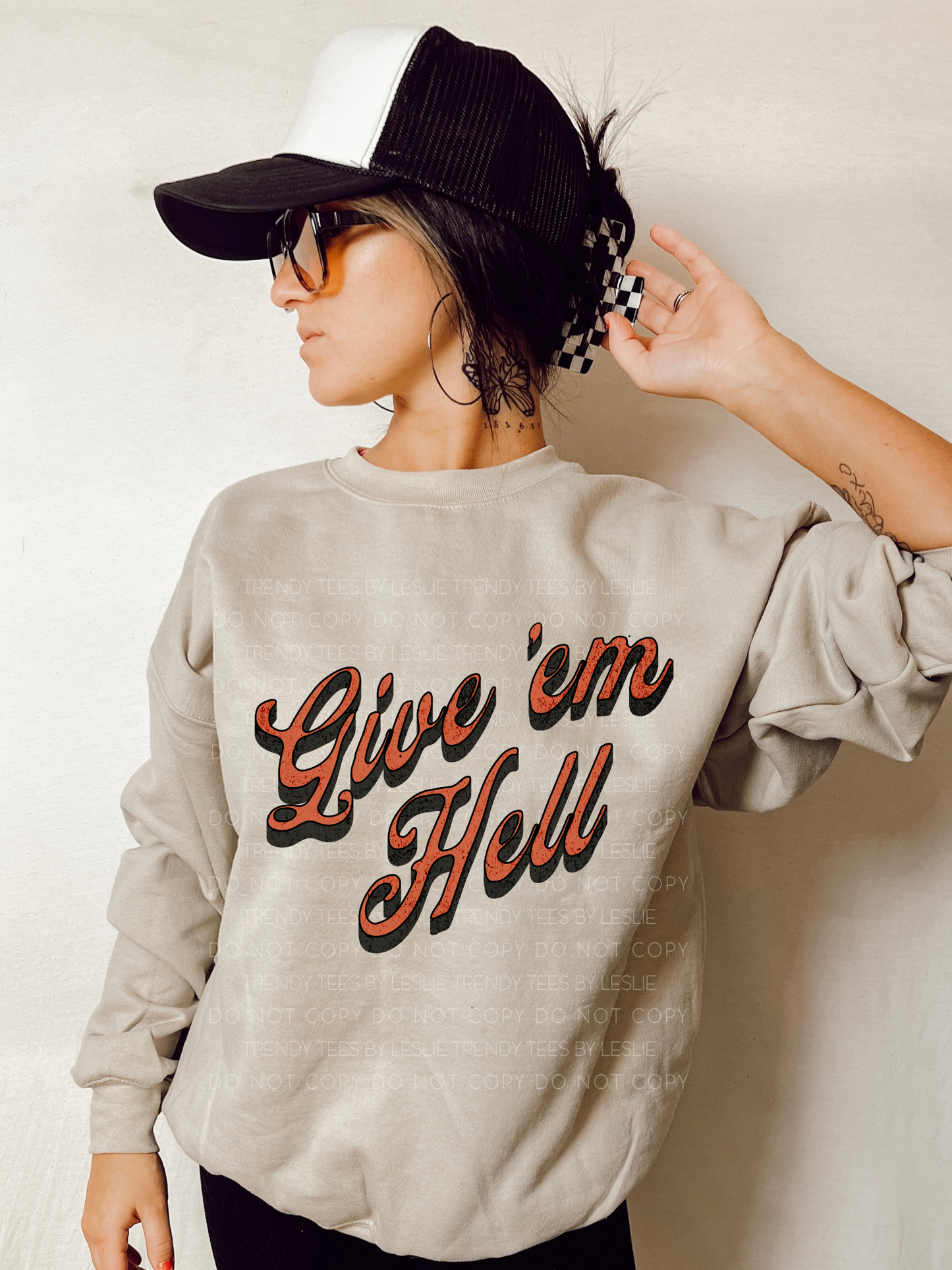 Give ’Em Hell DTF Transfer (black)