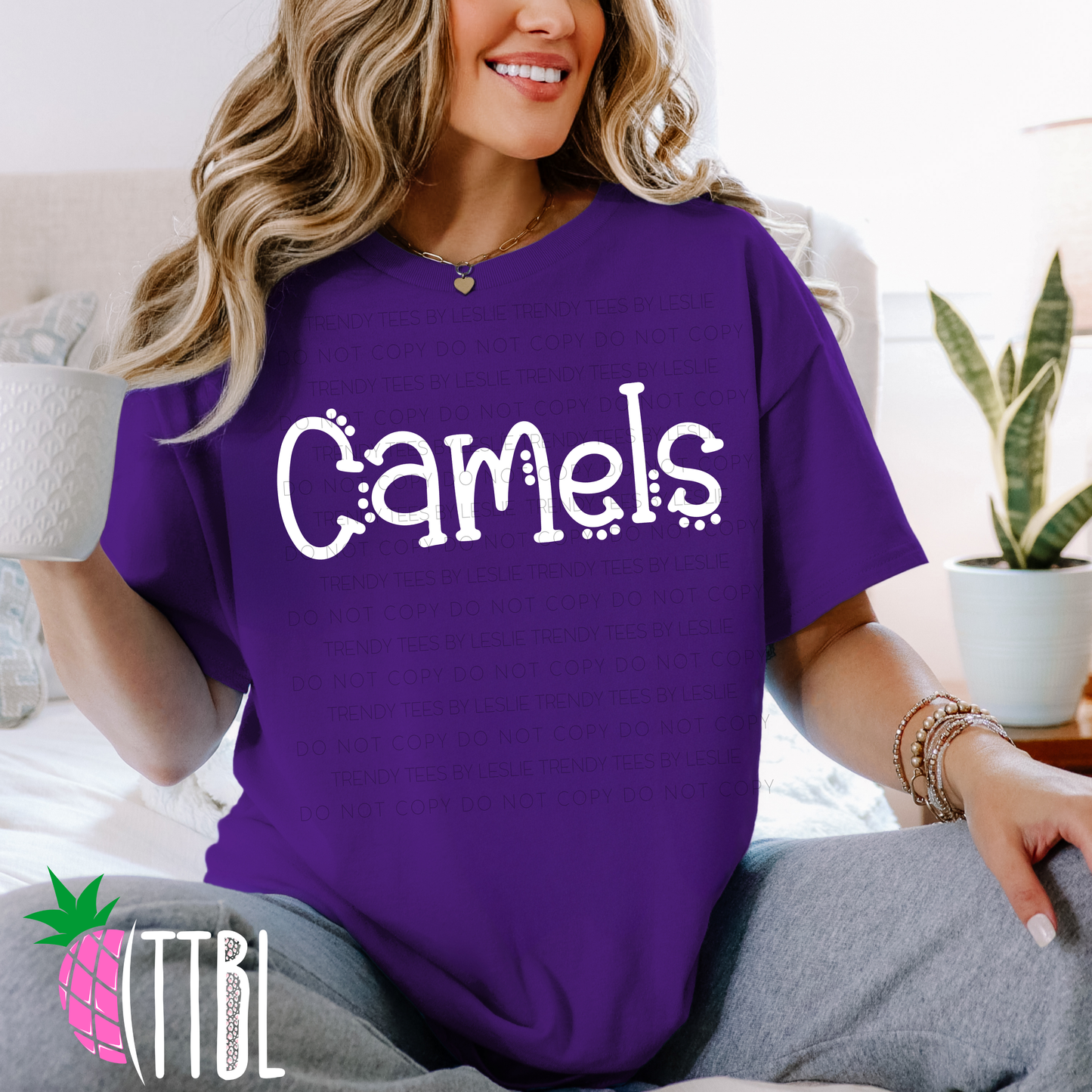 Doodle Camels - White