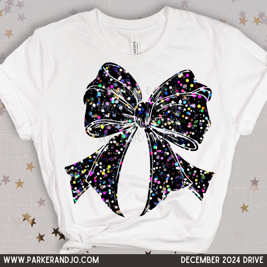 Confetti Bow DTF Transfer