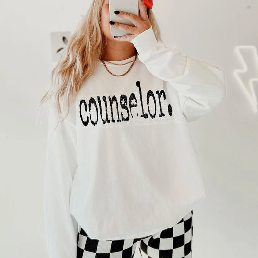Counselor Typography DTF Transfer