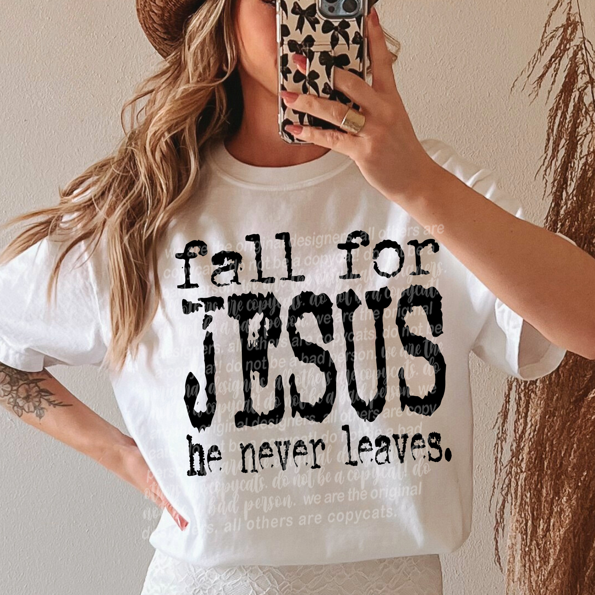 Fall For Jesis fall for Jesus he never leaves. – trendyteesbyleslie