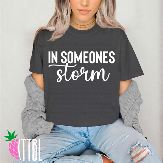 In someones storm (white)